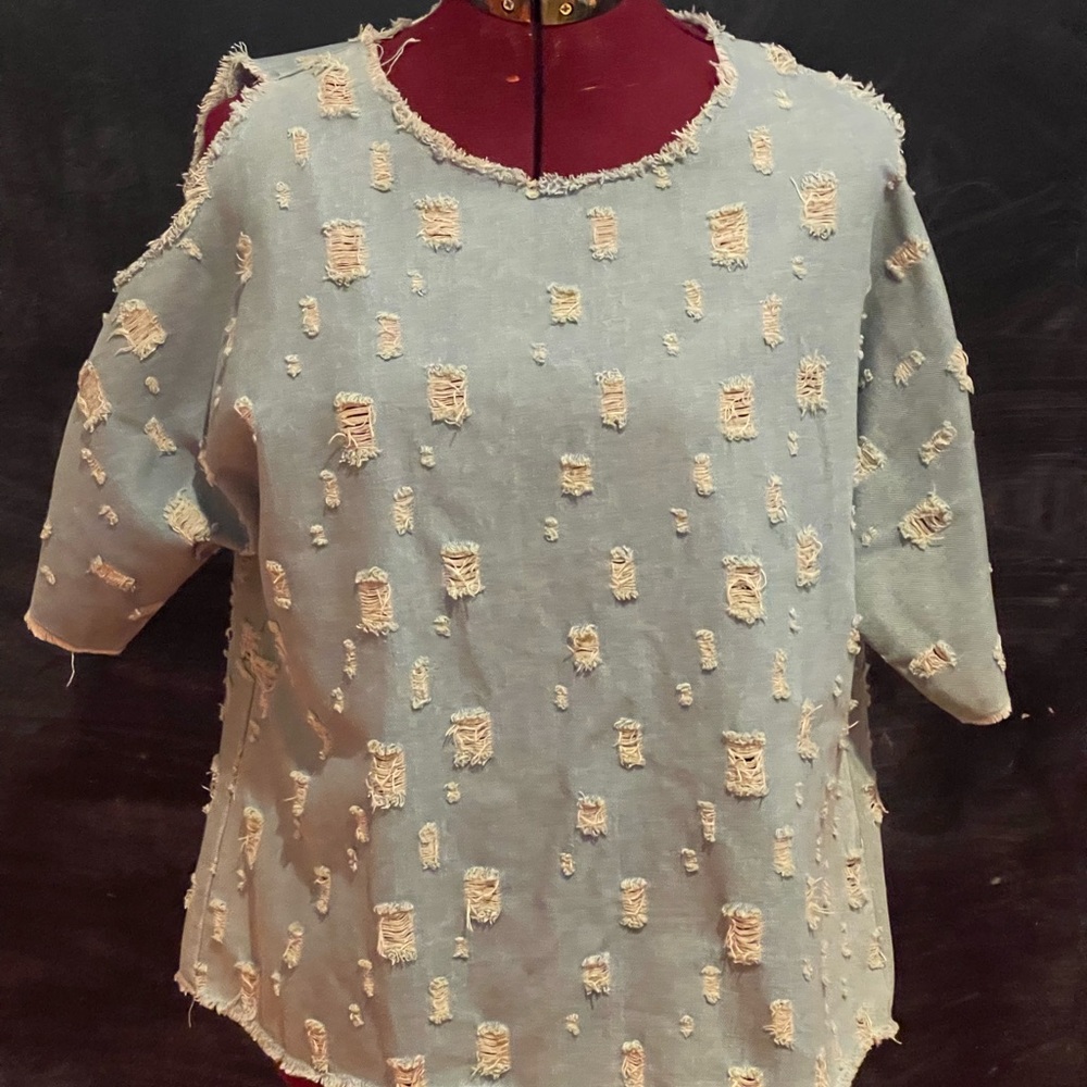 Never Worn Vintage POL denim top